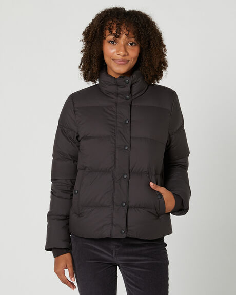 BLACK WOMENS CLOTHING PATAGONIA COATS + JACKETS - 27935BLK