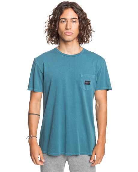 BLUE CORAL MENS CLOTHING QUIKSILVER GRAPHIC TEES - EQYZT06109-BRS0