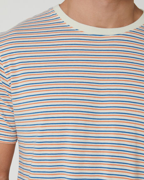 RED BLUE STRIPE MENS CLOTHING SWELL T-SHIRTS + SINGLETS - SWMS24154RED