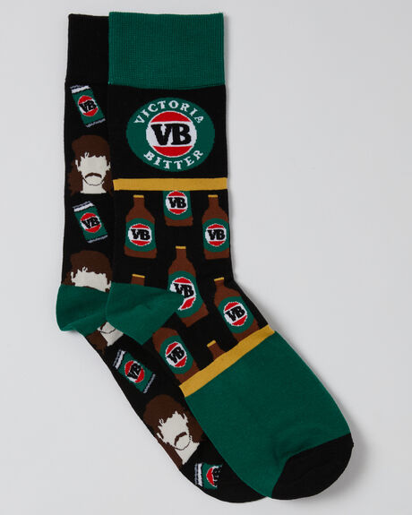 BLACK MENS ACCESSORIES FOOT-IES SOCKS + UNDERWEAR - VBS942-BLK