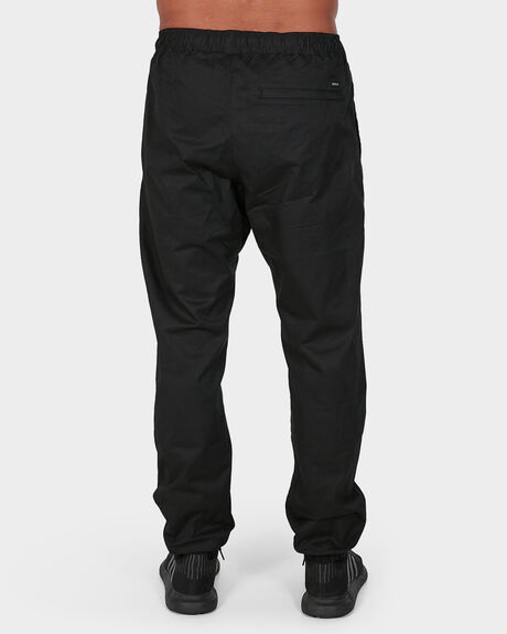 BLACK MENS CLOTHING RVCA PANTS - RV-R307276-BLK