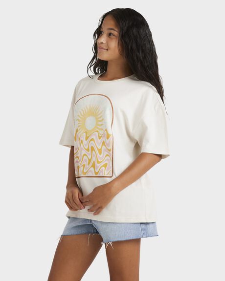 SALT CRYSTAL KIDS YOUTH GIRLS BILLABONG T-SHIRTS + SINGLETS - UBGZT00142-SCS