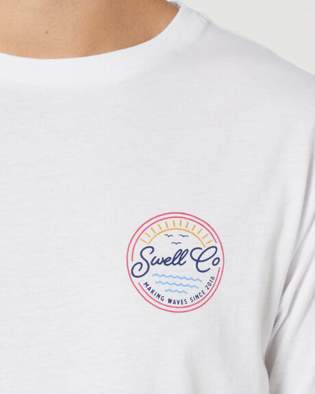 WHITE MENS CLOTHING SWELL GRAPHIC TEES - S5222002WHT