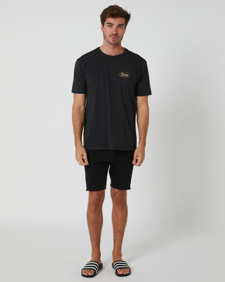 BLACK BROWN MENS CLOTHING BRIXTON T-SHIRTS + SINGLETS - 16803-BOSMG