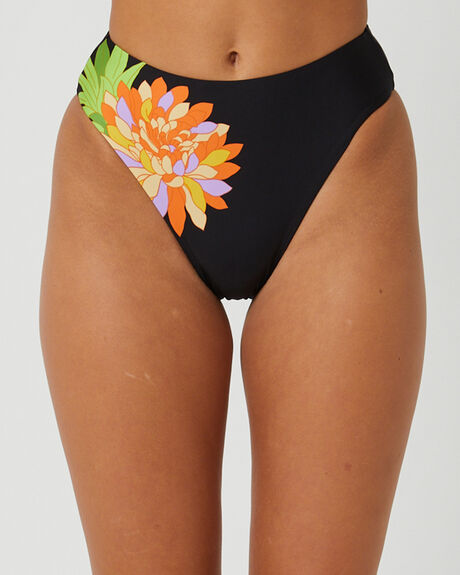 BLACK WOMENS SWIMWEAR SEAFOLLY BIKINI BOTTOMS - 40609-716BLK