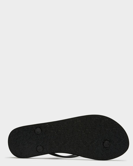 BLACK WOMENS FOOTWEAR ROXY THONGS - ARJL100798BLK