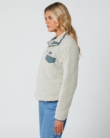 OATMEAL HEATHER WOMENS CLOTHING PATAGONIA JUMPERS - 25455-OLGN-XXS