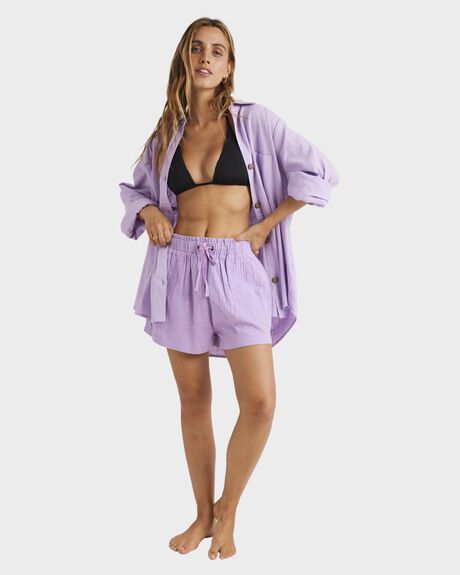 PEACEFUL LILAC WOMENS CLOTHING BILLABONG SHORTS - UBJNS00118-PGA0