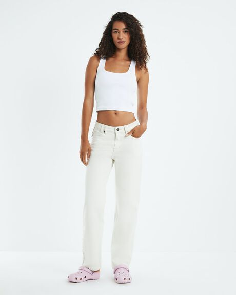 WHITE WOMENS CLOTHING GENERAL PANTS CO. BASICS T-SHIRTS + SINGLETS - 52418000027