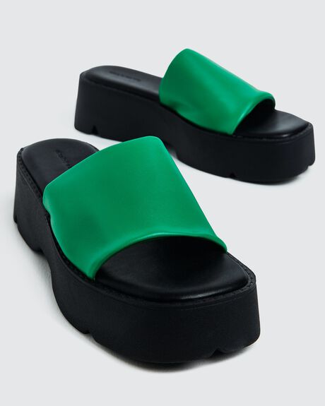 GREEN WOMENS FOOTWEAR ALICE IN THE EVE SLIDES - 52126000013
