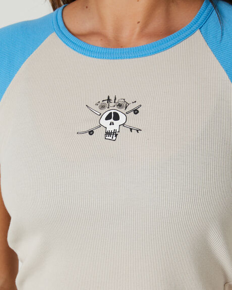 AIR BLUE WOMENS CLOTHING STUSSY TEES - ST135005AIR