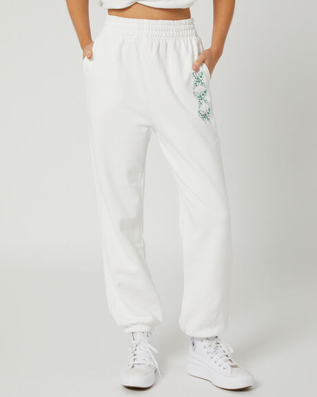 WHITE WOMENS CLOTHING LEISURE SUITE PANTS - LSRSWTPNTWHT