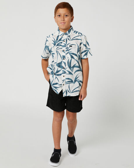 BLACK KIDS YOUTH BOYS TOWN AND COUNTRY SHORTS - TCB004CBLK