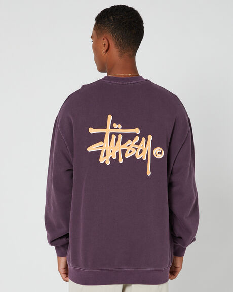 AUBERGINE MENS CLOTHING STUSSY JUMPERS - ST035205AUBER