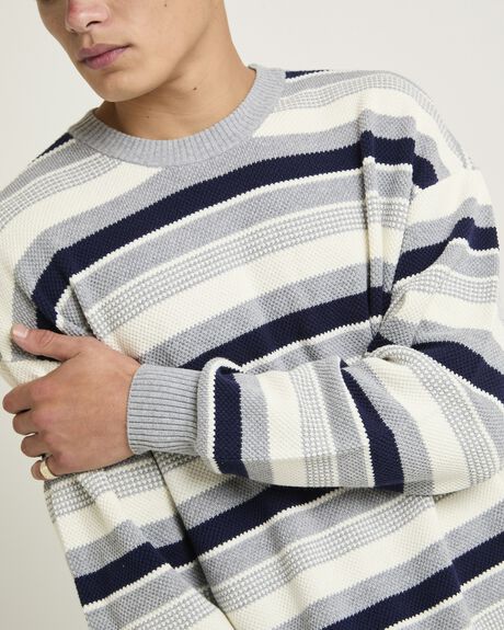 GREY MENS CLOTHING SPENCER PROJECT KNITS + CARDIGANS - SPMW25834-GRY-S