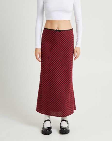RED WOMENS CLOTHING INSIGHT SKIRTS - INWW24370-RED-XXS