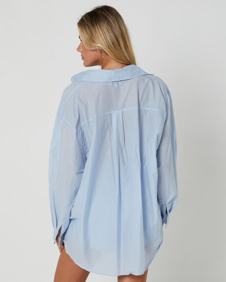 BLUE WOMENS CLOTHING SNDYS SHIRTS - SFT805-BLUE