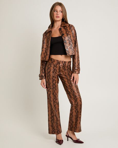 SNAKE WOMENS CLOTHING ALICE IN THE EVE COATS + JACKETS - ALWW25235-ASST-XXS