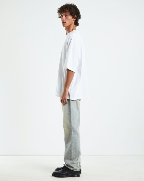 WHITE MENS CLOTHING GENERAL PANTS CO. BASICS T-SHIRTS + SINGLETS - 1000103799-WHT-S