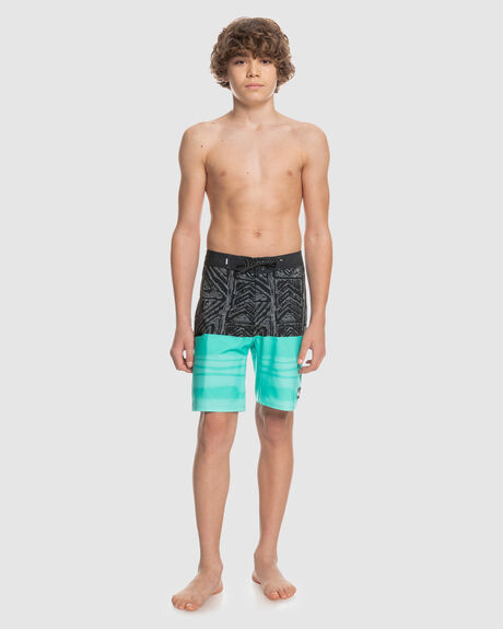 POOL GREEN KIDS BOYS QUIKSILVER BOARDSHORTS - EQBBS03645-GMJ8