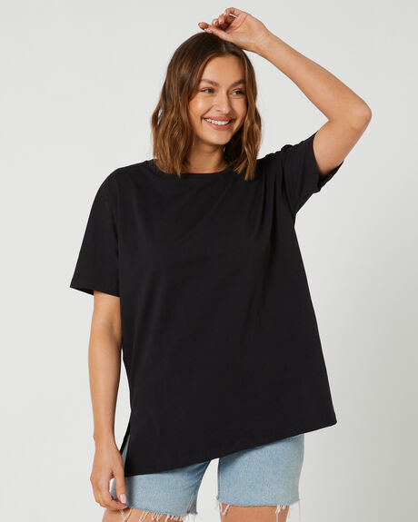 BLACK WOMENS CLOTHING SWELL TEES - S8224001BLK