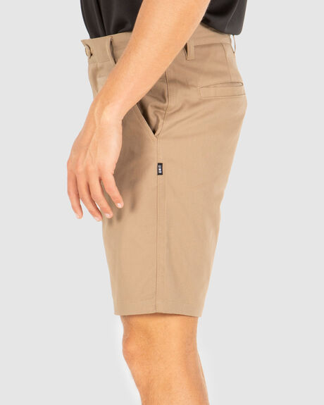 KHAKI MENS CLOTHING UNIT SHORTS - 212117004-KHAKI