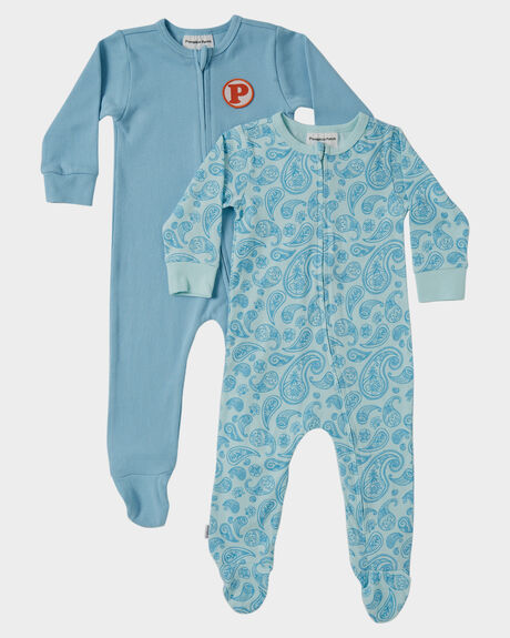 PAISLEY BLUE KIDS BABY PUMPKIN PATCH CLOTHING - 20B7015CAGPAISB