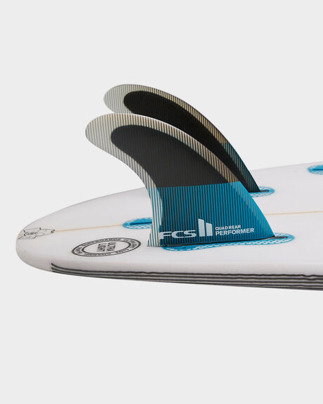 TEAL BLACK SURF ACCESSORIES FCS FINS - FPER-PC04-RS-RTEABK