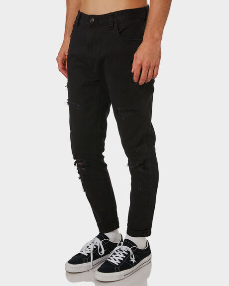 ROGUE BLACK MENS CLOTHING ABRAND JEANS - 809823118