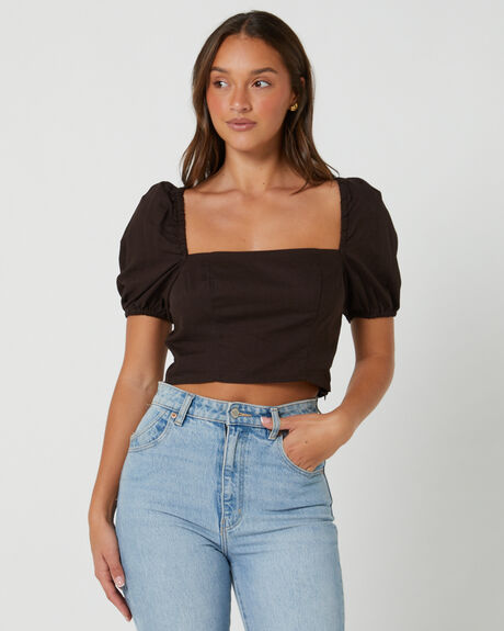 MUSHROOM WOMENS CLOTHING THE HIDDEN WAY TOPS - HWWW23421MUSHR