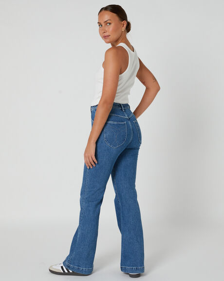 MID VINTAGE BLUE WOMENS CLOTHING ROLLAS JEANS - R41J10-6936