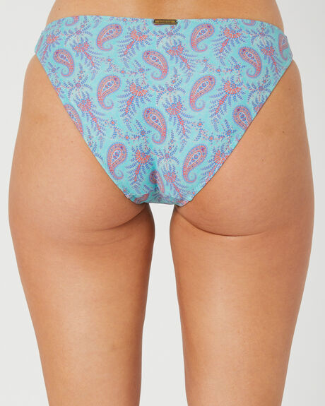 TURQUOISE PAISLEY WOMENS SWIMWEAR TIGERLILY BIKINI BOTTOMS - T521100TRP