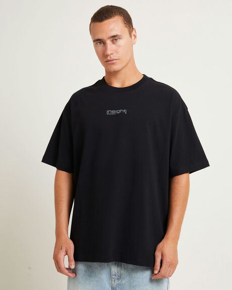 BLACK MENS CLOTHING INSIGHT T-SHIRTS + SINGLETS - INMS24858-BLK-S