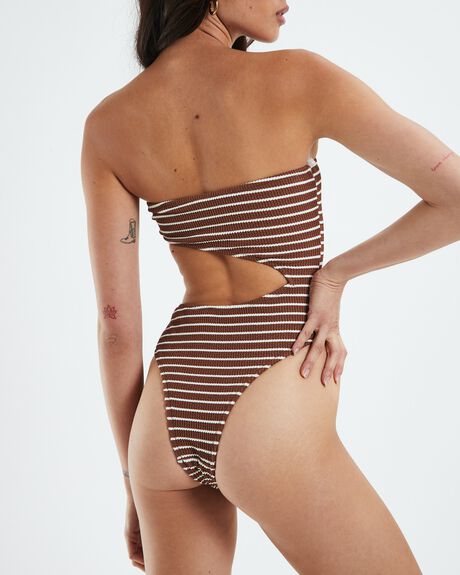 BROWN WOMENS SWIMWEAR SUBTITLED ONE PIECES - 52223300022
