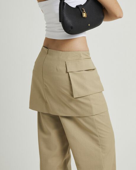 KELP WOMENS CLOTHING ALICE IN THE EVE SKIRTS - ALWS25216-BRN-XXS