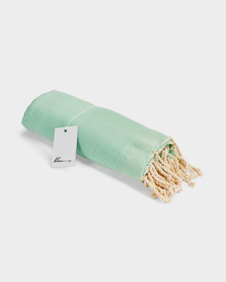 LIME WOMENS ACCESSORIES BLEM BEACH ACCESSORIES TOWELS - MINTLIMELUXE