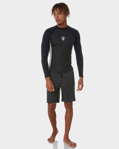 BLACK GREY SURF MENS FK SURF VESTS - 2103GBLKGR