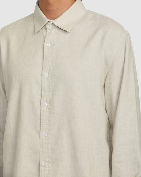 NATURAL MENS CLOTHING RVCA SHIRTS - AVYWT00381-NAT