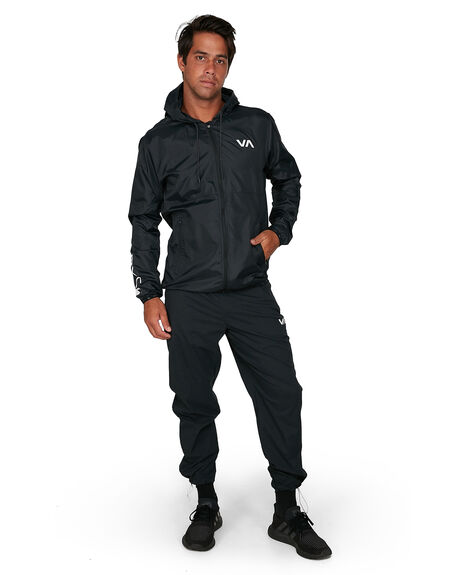 BLACK MENS CLOTHING RVCA JACKETS - RV-R305434-BLK