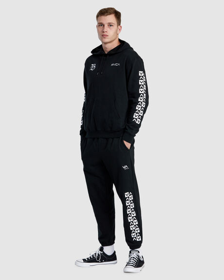 BLACK MENS CLOTHING RVCA PANTS - AVYNP00201-BLK