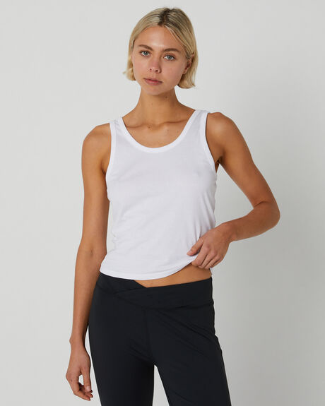 OPTICAL WHITE WOMENS CLOTHING RIP CURL T-SHIRTS + SINGLETS - 07HWTE3262