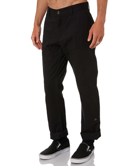 BLACK MENS CLOTHING POLER PANTS - 211APM4501-BLK