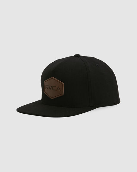 BLACK MENS ACCESSORIES RVCA HEADWEAR - UVYHA00132-BLK