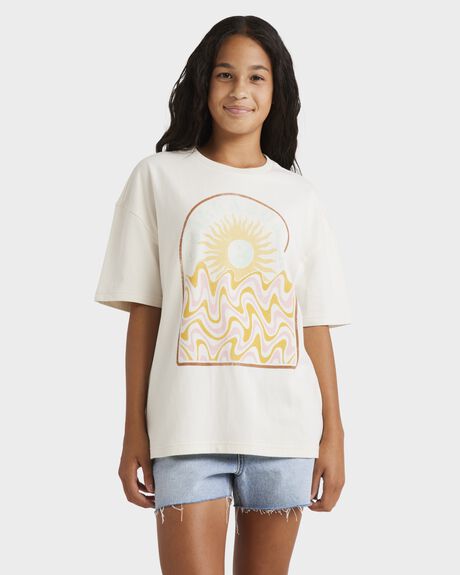 SALT CRYSTAL KIDS YOUTH GIRLS BILLABONG T-SHIRTS + SINGLETS - UBGZT00142-SCS