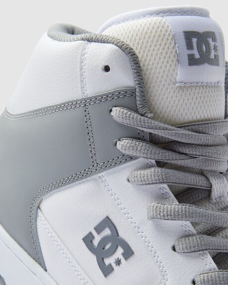 WHITE GREY MENS FOOTWEAR DC SHOES SNEAKERS - ADYS100743-WGY