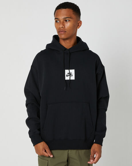 BLACK MENS CLOTHING NIKE HOODIES - DV8839-010
