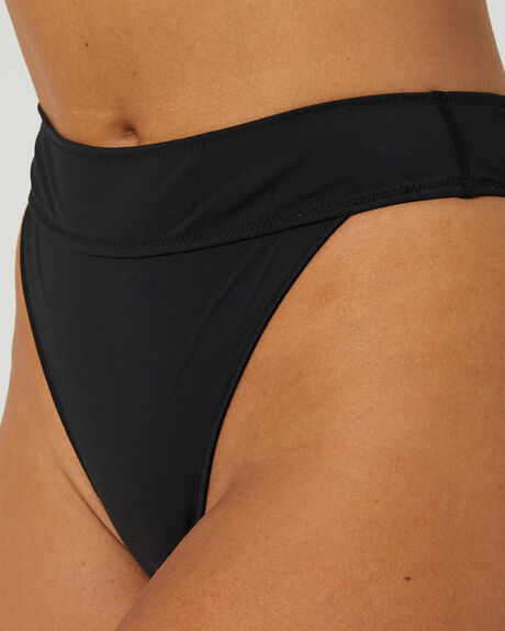 BLACK WOMENS SWIMWEAR ITS NOW COOL BIKINI BOTTOMS - INC089-BLK