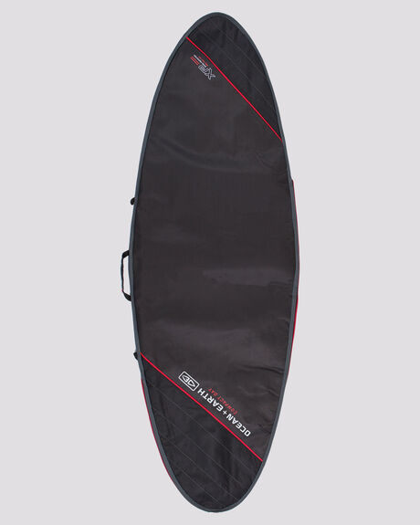 BLACK RED SURF ACCESSORIES OCEAN AND EARTH BOARD COVERS - SCFB33BLKRE