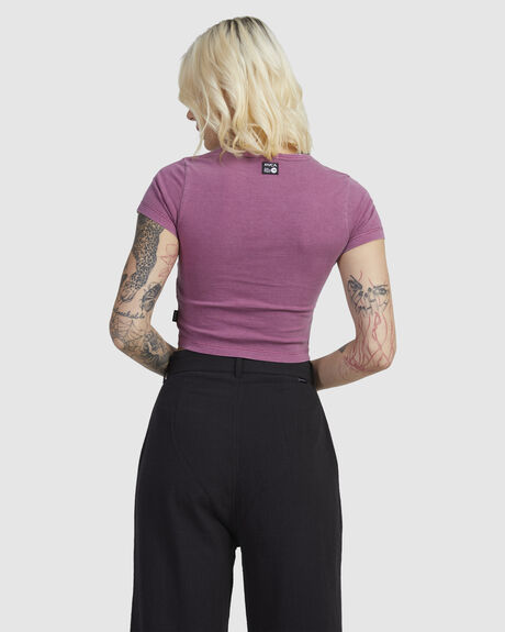 MULBERRY WOMENS CLOTHING RVCA T-SHIRTS + SINGLETS - UVJZT00193-MLB