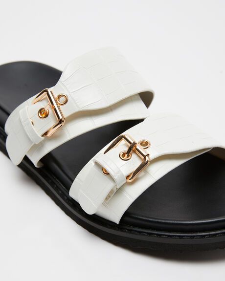 BONE CROC WOMENS FOOTWEAR BILLINI SLIDES - S950-BONE